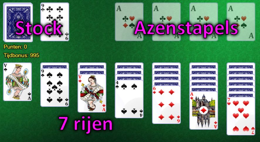 Solitaire: tafelindeling